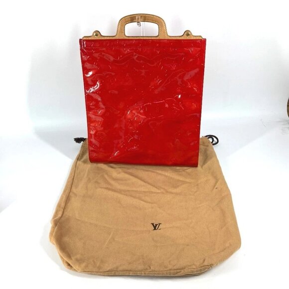 LOUIS VUITTON M91078 MonogramVernis Stanton Tote Bag Vertical Hand Bag - Picture 1 of 16